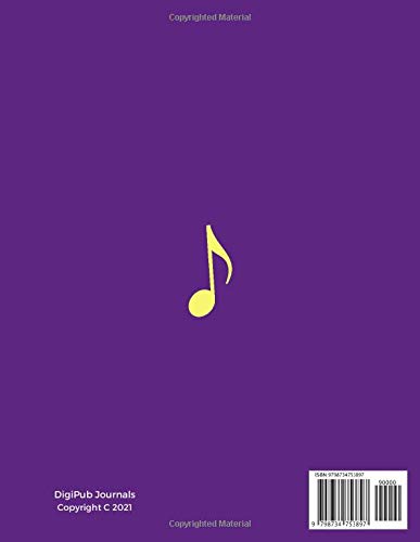 MUSIC MANUSCRIPT NOTEBOOK FOR SCHOOL: Blank Music Sheet Notebook/Journal. Makes a great Gift for Students, Composers & Songwriters.12 Staves per page - 8.5 x 11 inches. (All Music Series)