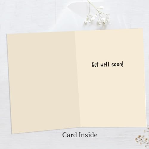 Funny Get Well Card for Friend Family, Pole Dancing Accident Get Well Card Gift from Bistie Colleague Siblings, Rude Humor Recovery Cards. - color: #3