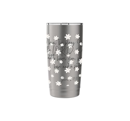 Christian Gift, For I know the Plans I have for you Stainless Steel Insulated Tumbler - color: Brushed Steel