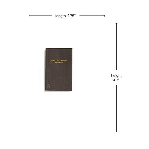 CSB Pocket New Testament with Psalms, Black Trade Paper, Red Letter, Concise Format, Evangelism, Outreach, Easy-to-Read Bible Serif Type