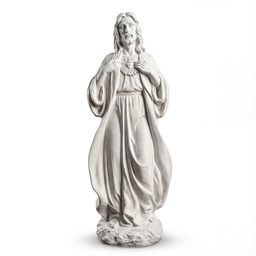 Sacred Heart of Jesus Statue 24.4'' H Large Outdoor Statues - color: Sacred Heart of Jesus (24.4 Inch)