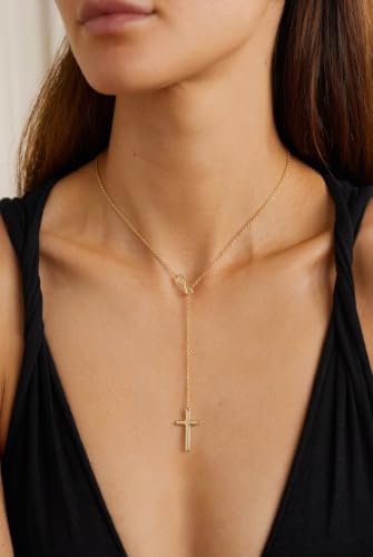 Christian Cross Necklace for Women, Unique Birthday Gifts for Women, Confirmation Baptism Gifts for Sister, Mom, Friends, Daughter in Christ Birthday Christmas - color: 8-CROSS-GOLD-first communion
