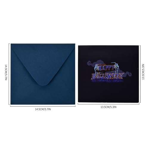 3D pop-up Halloween greeting card,Interesting Halloween card - color: Castle