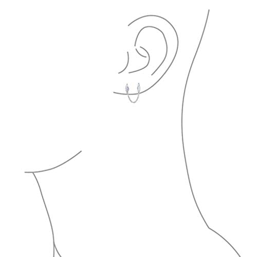 Guardian Angel Wing Cartilage Studs Double Piercing Earring Sterling Silver