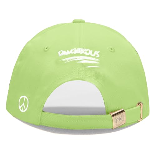 Baseball Cap for Women Men - Adjustable Size Hat - color: Lime Green
