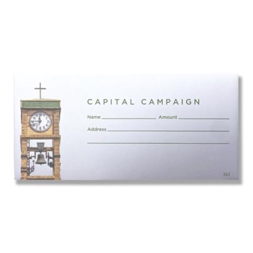 Capital Campaign Offering Envelopes for Church | 3" x 6 5/16"