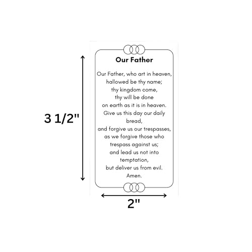 Nicene Creed Laminated Prayer Card with Our Father Card – Catholic Devotional Set for Daily Prayer