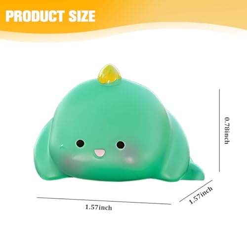 Cute Furry Car Dashboard Decoration, Funny Dinosaur Vehicle Rearview Mirror Center Console Ornament, Kawaii Auto Interior Dash Charm Decor, Universal for SUV Van Sedan - color: Dinosaur