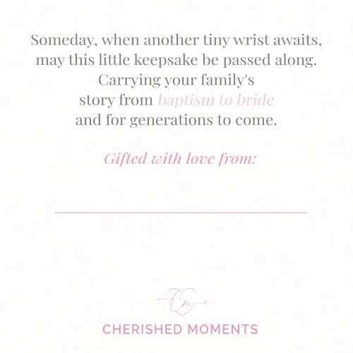 Cherished Moments Baptism to Bride Bracelet .925 Silver or 14K Gold-Plated - color: Gold Coin