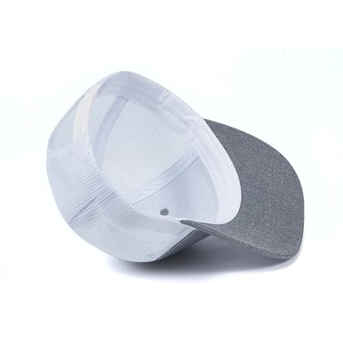 Unisex Embroidered 3 Nails Cross Hats for Men and Women,One Size Fits Most - color: 3 Nails Cross Trucker Hat Grey White