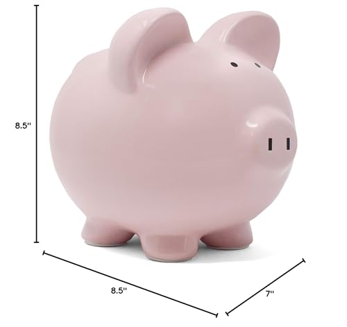 Child to Cherish Ceramic Piggy Bank, Pink - color: Pink