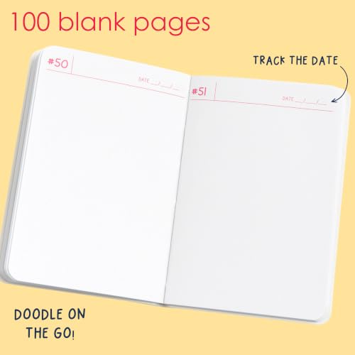 Callie Danielle Travel Sketchbook, 100 Unlined Pages, Mini Pocket Notebook - color: Green