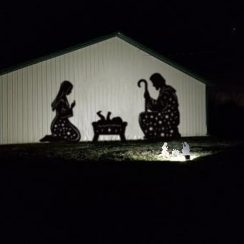 Metal Nativity Scene Outdoor Christmas Nativity Yard Garden Stakes