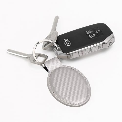 LaserGram Oval Keychain, Bible Verse Philippians 4-13, Personalized Engraving Included - color: Carbon Fiber Silver