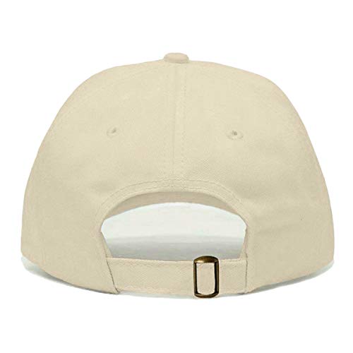 Faith is Greater Than Fear Baseball Hat, Embroidered Dad Cap, Unstructured Adjustable Strap Back (Multiple Colors) - color: Beige