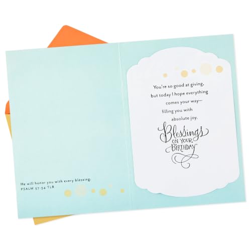 Hallmark DaySpring Religious Birthday Card (Blessings On Your Birthday) - style: Blessings on Your Birthday
