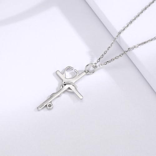 Sterling Silver Nurse Jewelry for Women Heartbeat Stethoscope Necklace Ring Nurses Week Graduation Gifts - color: Stethoscope Necklace
