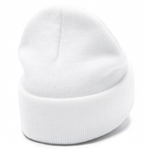 Christian Jesus Cross Beanie - Faith Winter Beanie Hats for Men Women - Religious Gifts for Christmas & New Years - color: Three Nails Cross/White