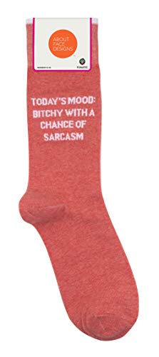 FUNATIC Socks with Funny and Profane Sayings, Sarcastic Gift for Men Women - color: Today's Mood