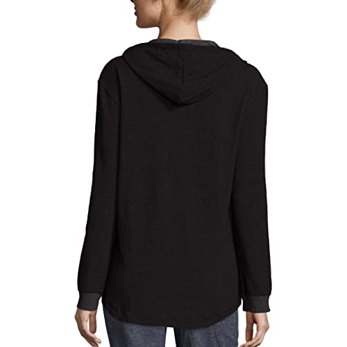Hanes womens French Terry Zip Hoodie - color: Ebony, size: Large