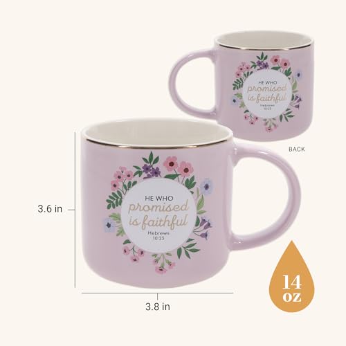 Christian Art Gifts Inspirational Scripture Ceramic Coffee Mug for Women