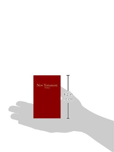 KJV Economy New Testament with Psalms, Burgundy Trade Paper