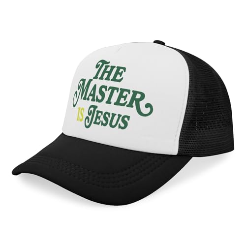 Y'Alls Need Jesus Hats Funny Cap for Grandma - color: The Master is Jesusallblack10