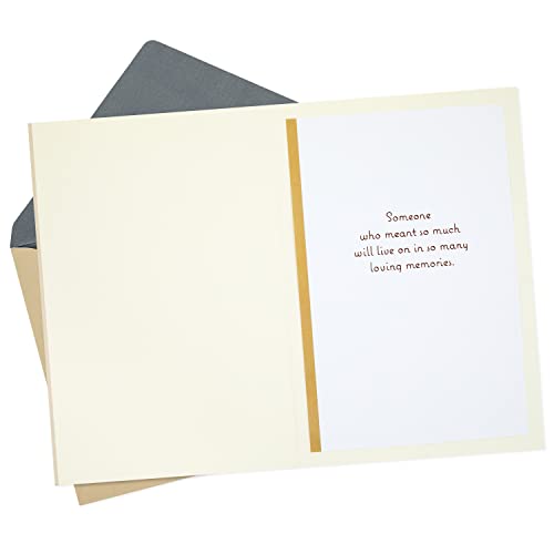 Hallmark Sympathy Card (A Life Remembered With Love) - color: Remembered with Love