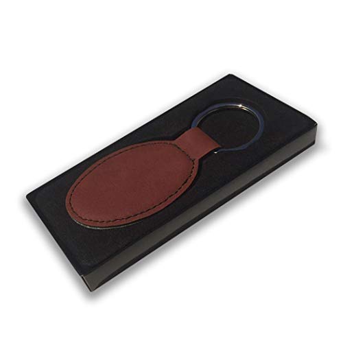 LaserGram Oval Keychain, Bible Verse Philippians 4-13, Personalized Engraving Included - color: Burgundy