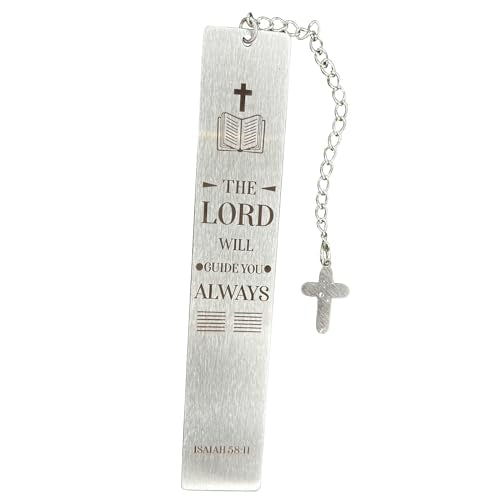 Bible Bookmarks Book Markers, Metal Christian Bookmark Gift Accessories (Isaiah 58:11) - style: Isaiah 58:11