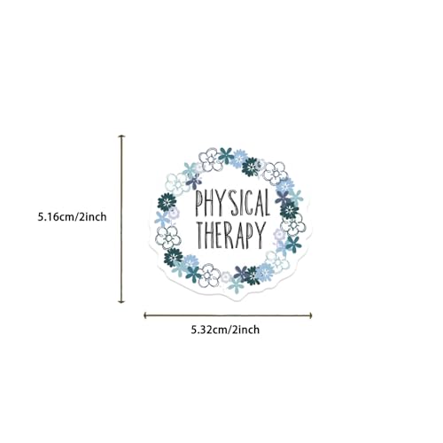 50pcs Physical Therapy Stickers,Nutritional Balance Graffiti Aesthetics Therapist Waterproof Vinyl for Water Bottles Laptop Notebooks Cars Bumpers Bikes Bedroom Travel Case - color: Physical Therapy Stickers