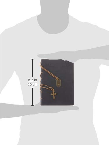 Divinity Boutique Journal, Man of God with Black Cross Charm (22880), Cross Black - color: Black