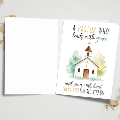 Pastor Appreciation Card, Thank You Pastor Card from Church Family - color: BK-144