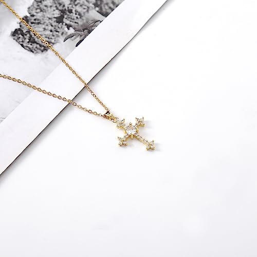 Cross Pendant Necklace for Women Jewelry Gold Cross Necklaces for Women Cross Necklace Minimalist Trendy Jewelry Valentines Day - style: CN18