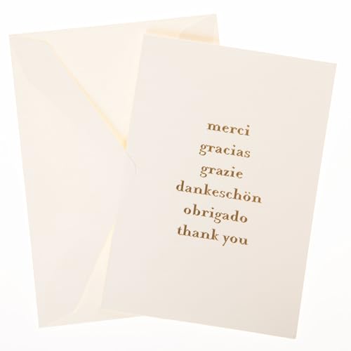 Graphique Box of Cards, Thank You Languages - Includes 10 Cards with Matching Envelopes and Storage Box, Cute Stationery Made of Durable Heavy Cardstock, Cards Measure 3.25" x 4.75" (L1542CB) - color: LPP Thank You Languages