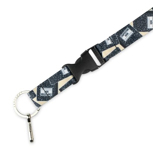 Limeloot Lanyard – Soft Neck Lanyard with Quick Release & Key Ring – ID Badge Holder & Keychain Lanyard for Men & Women - color: Notebook