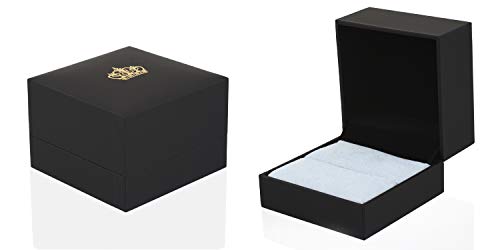 KING'S CROSS Personalized Engraved Dazzling 7mm Ultra-Light Brilliant Polished Titanium Cubic Zirconia (CZ) Eternity Band Ring with Beveled Edges.