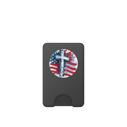 America Religious Christian Believer Christianity USA PopSockets PopWallet for MagSafe - style: Magnetic PopWallet