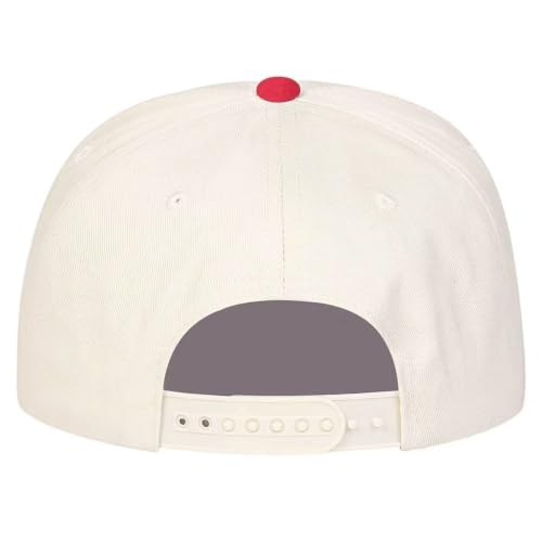 Trendy Embroidered Baseball Cap for Men & Women, Adjustable Snapback Hat for Casual Wear - color: Dad's Tab|redbeige