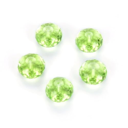 24pcs Adabele Austrian 6mm Rondelle Crystal Beads Light Olivine Green - color: Light Olivine Green, size: 4mm x 6mm - 24pcs