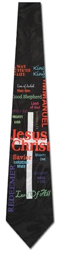Cross Ties Mens Christian Jesus Christ Neckties Religious Tie for Men