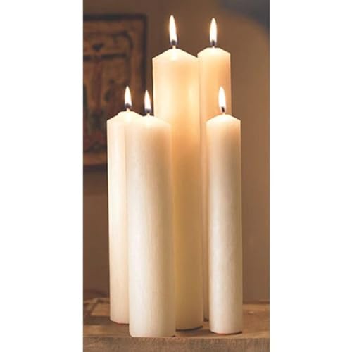 Trinity Church Supply Altar Brand 51% Beeswax Altar Candle Dripless Clean Burning Smokeless Dinner Candles, 2 Inch x 9 Inch, Pack of 2