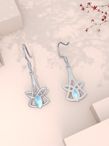 WINNICACA Celtic Earrings 925 Sterling Silver Celtic Knot Dangle Drop Earrings Irish Vintage Celtic Jewelry Gifts for Women Birthday Anniversary - style: Celtic - 02