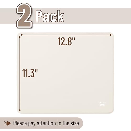 Mr. Pen 2 Pack Beige Gaming Mouse Pads - 12.8"x11.3" - color: Beige