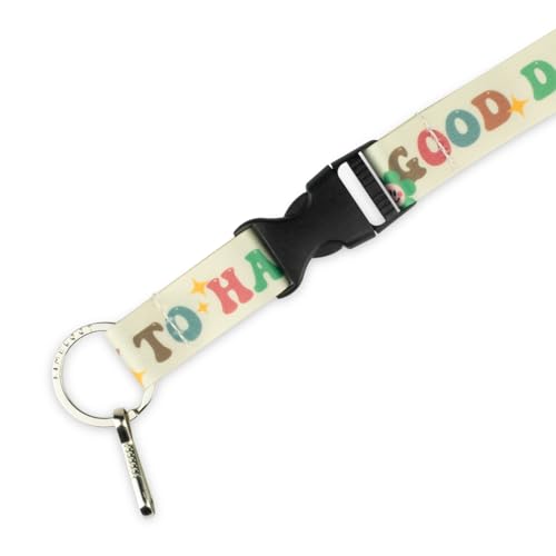 Limeloot Lanyard – Soft Neck Lanyard with Quick Release & Key Ring – ID Badge Holder & Keychain Lanyard for Men & Women - color: It's a Good Day