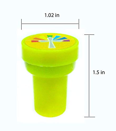 Tiny Mills 24 Pcs He Lives Jesus Stampers for Kids Easter Egg Fillers Basket Stuffers VBS Sunday School Rewards Prizes