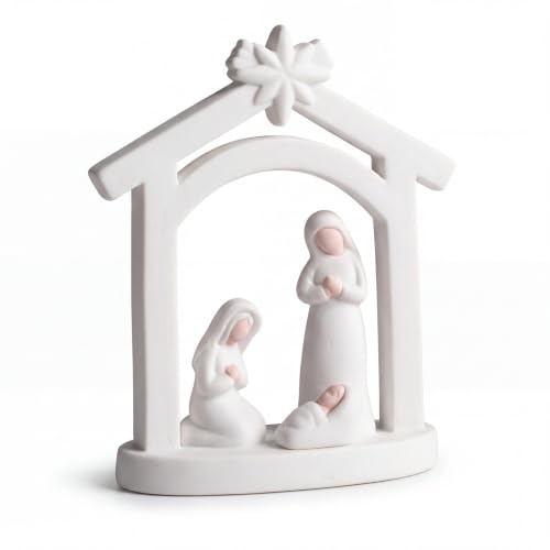 Amyhill 20Pcs Mini Christmas Nativity Figurines Set, Miniatures Nativity - style: Holy Family