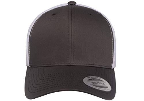 Yupoong Yp Classics Retro Trucker Cap - color: Charcoal/White, size: One Size, style: Single
