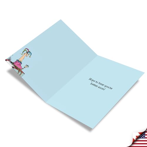 NobleWorks Big Funny Get Well Card Constant Ringing Humor for Men J9734 - style: Constant Ringing