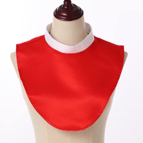 BPURB Clergy Shirt Neck Collar Men Women Priest Collar Costumes Accessory for Pastor - color: Red, size: Small size